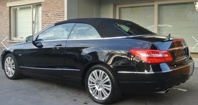 Left hand drive MERCEDES E CLASS E 220 CDI CABRIOLET